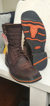 establo Rodeo Boots, Lace up, Genuine Leather square soft toe 992