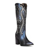 Cuadra Women's Tall Western Boot in Genuine Leather Blue 4I09RS, Size 6