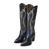 Cuadra Women's Tall Western Boot in Genuine Leather Blue 4I09RS, Size 6