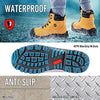 KPR Men's Women's M-222 CSA Approved ESR 6" Wide Waterproof 3M Thinsulate Safety Boot, Nubuck Wheat Men's US 5